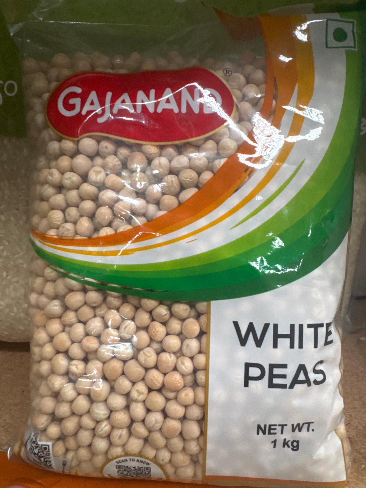 Gajanand White Peas 1kg