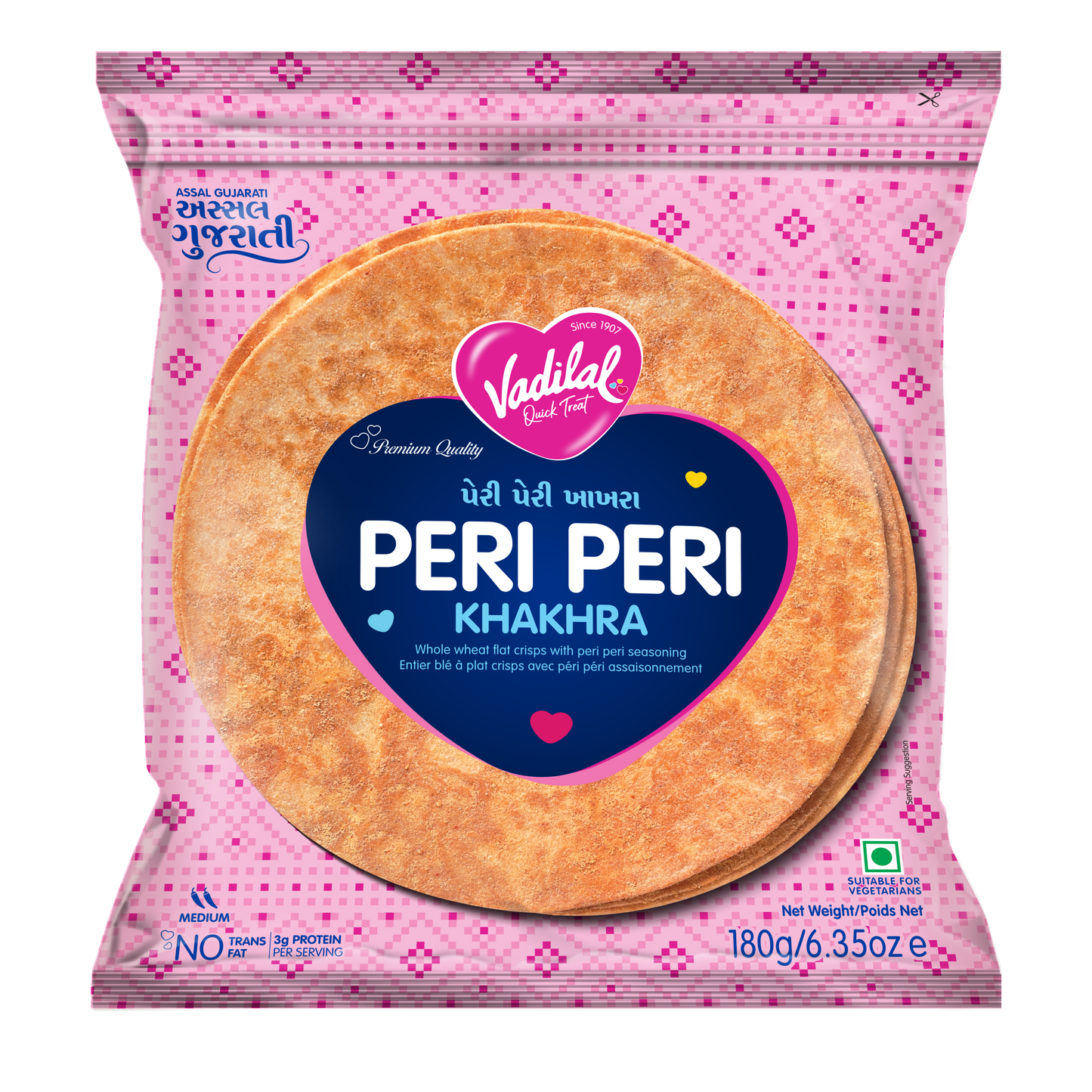 Vadilal Peri Peri Khakhra 180 g