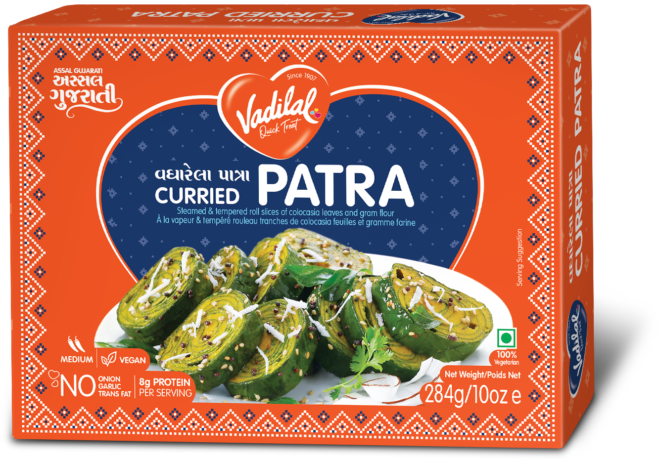 Vadilal Curried Patra Slices 312 g