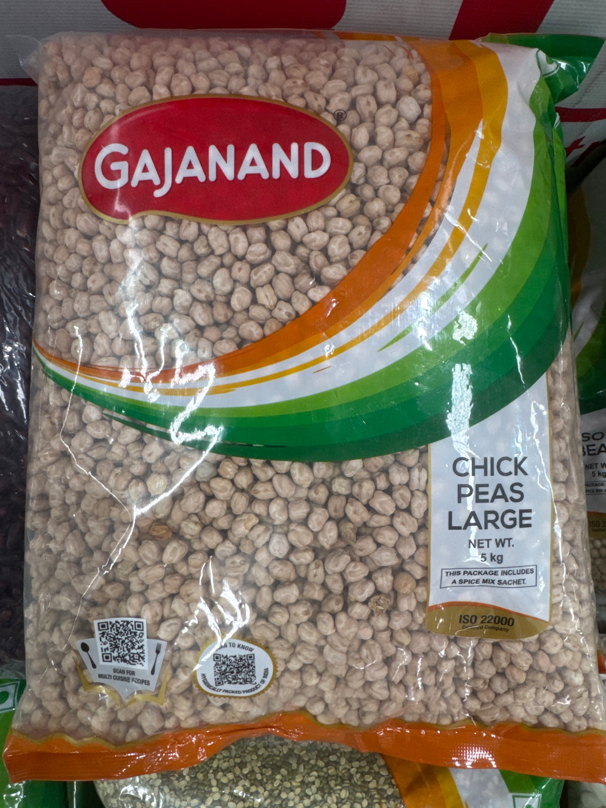 Gajanand Chickpeas Large 11MM Premium 5kg