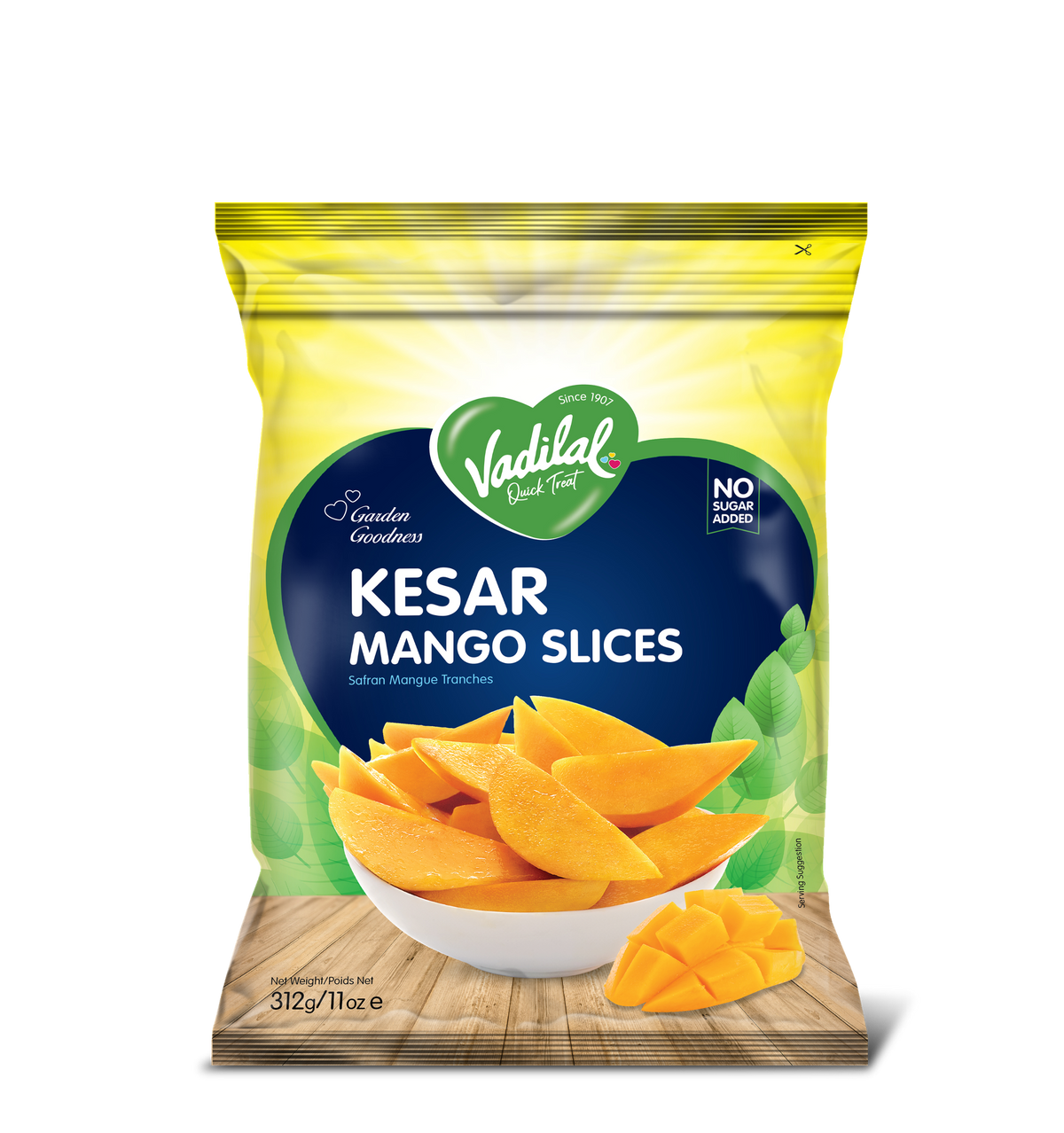 Vadilal Kesar Mango Slices 312 g