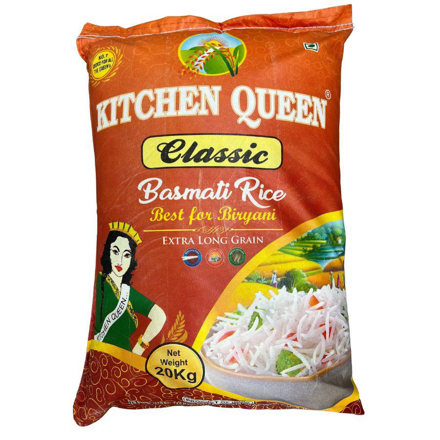 Kitchen Queen Basmati Rice 20kg Pack - Buy Online Sydney
