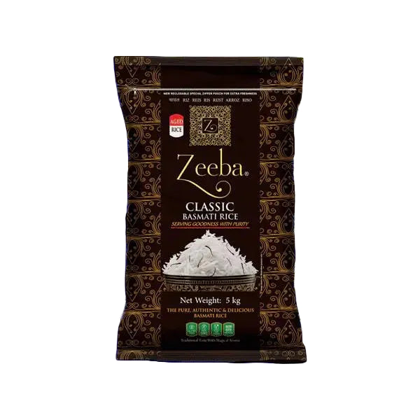 Zheeba Classic Basmati Rice 5kg Pack - Long Grain Rice Sydney