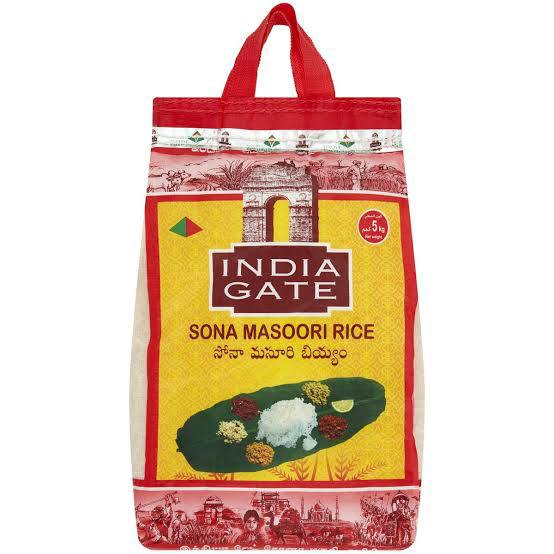 India Gate Sona Masuri Rice 5kg Pack - Buy Online Sydney