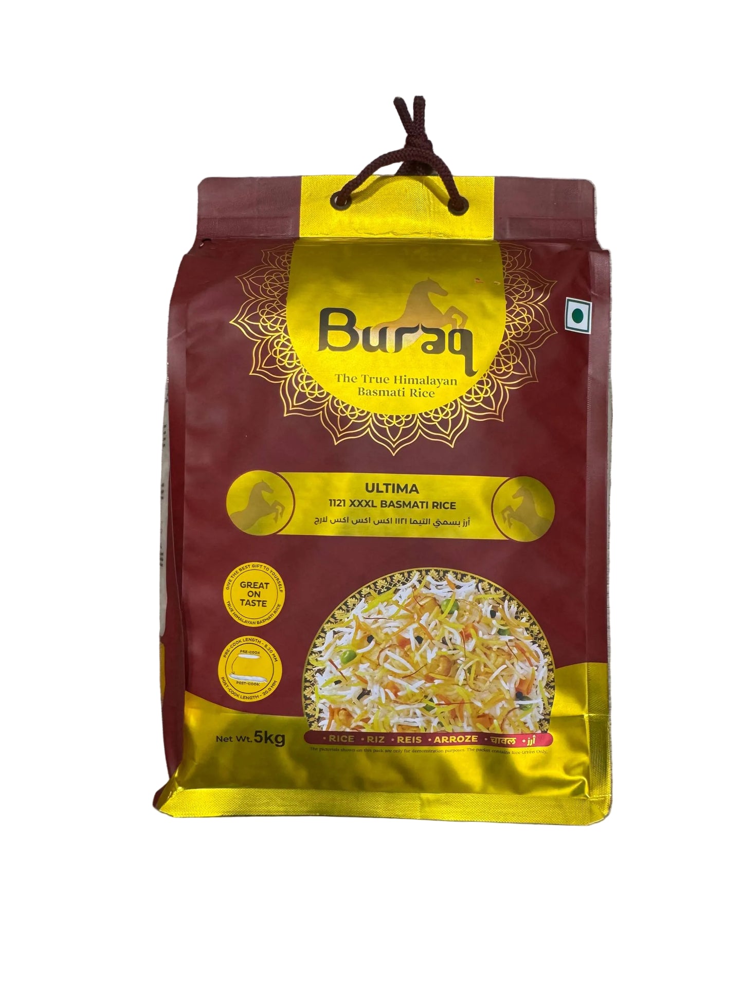 Buraq Ultima Basmati Rice 5kg Pack - Buy Online Sydney