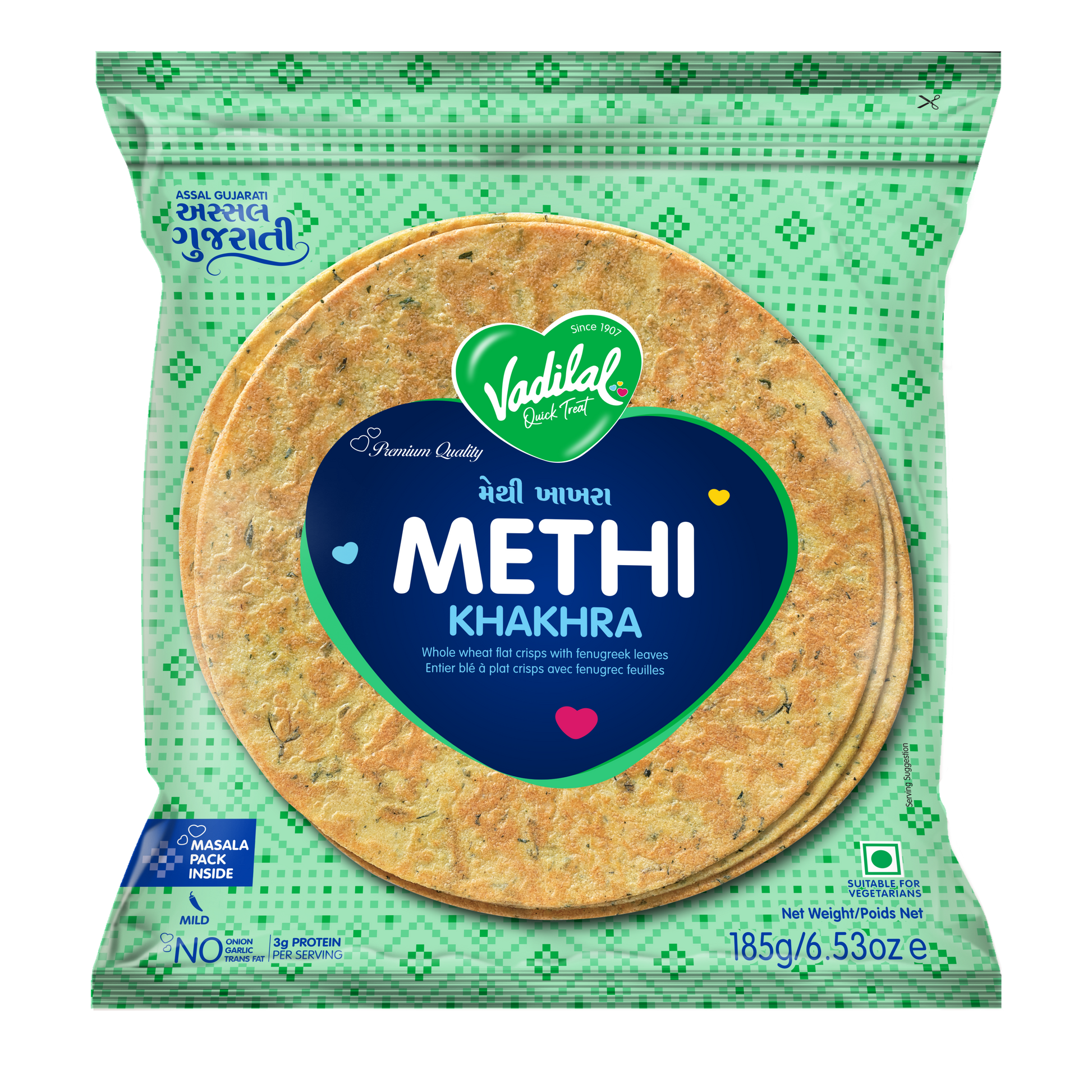Vadilal Achari Methi Khakhra 180 g
