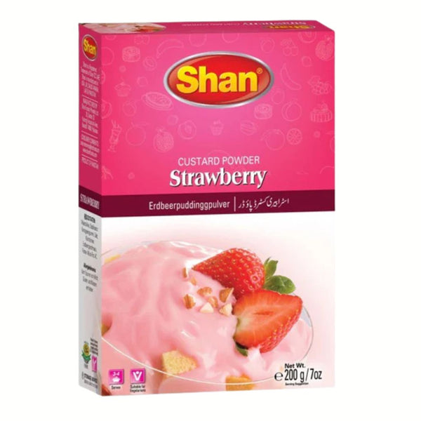 Shan Custard Powder – Strawberry (200g)