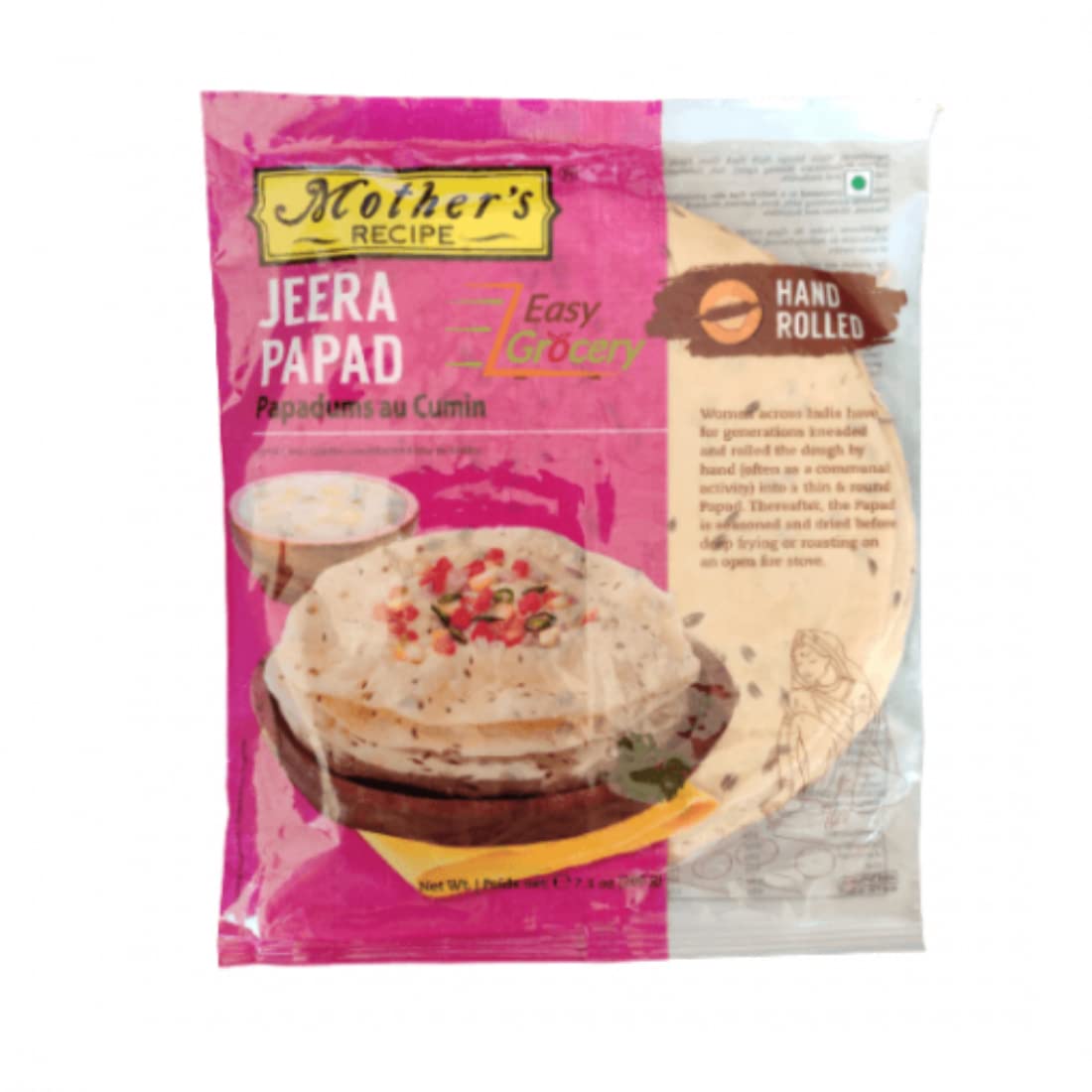 Mothers Hand Rolld Jeera Papdam 200 g