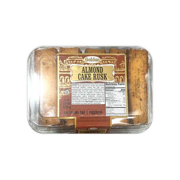 Golden Punjabi Biscuits Almond Cake Rusk 650 g