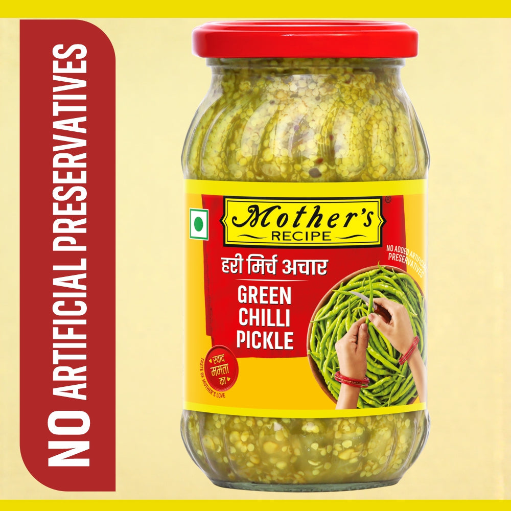 Mother Green Chilli Pickle 500 g