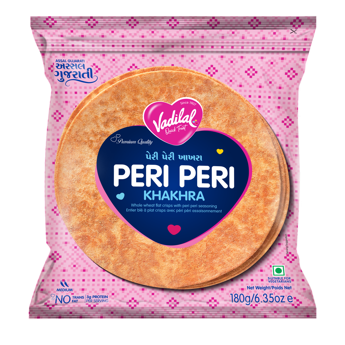 Vadilal Peri Peri Khakhra 180 g
