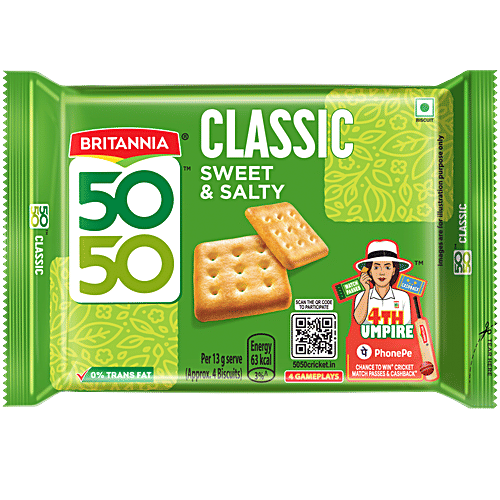 Britannia 50-50 Sweet & Salty Family Pack 372 g