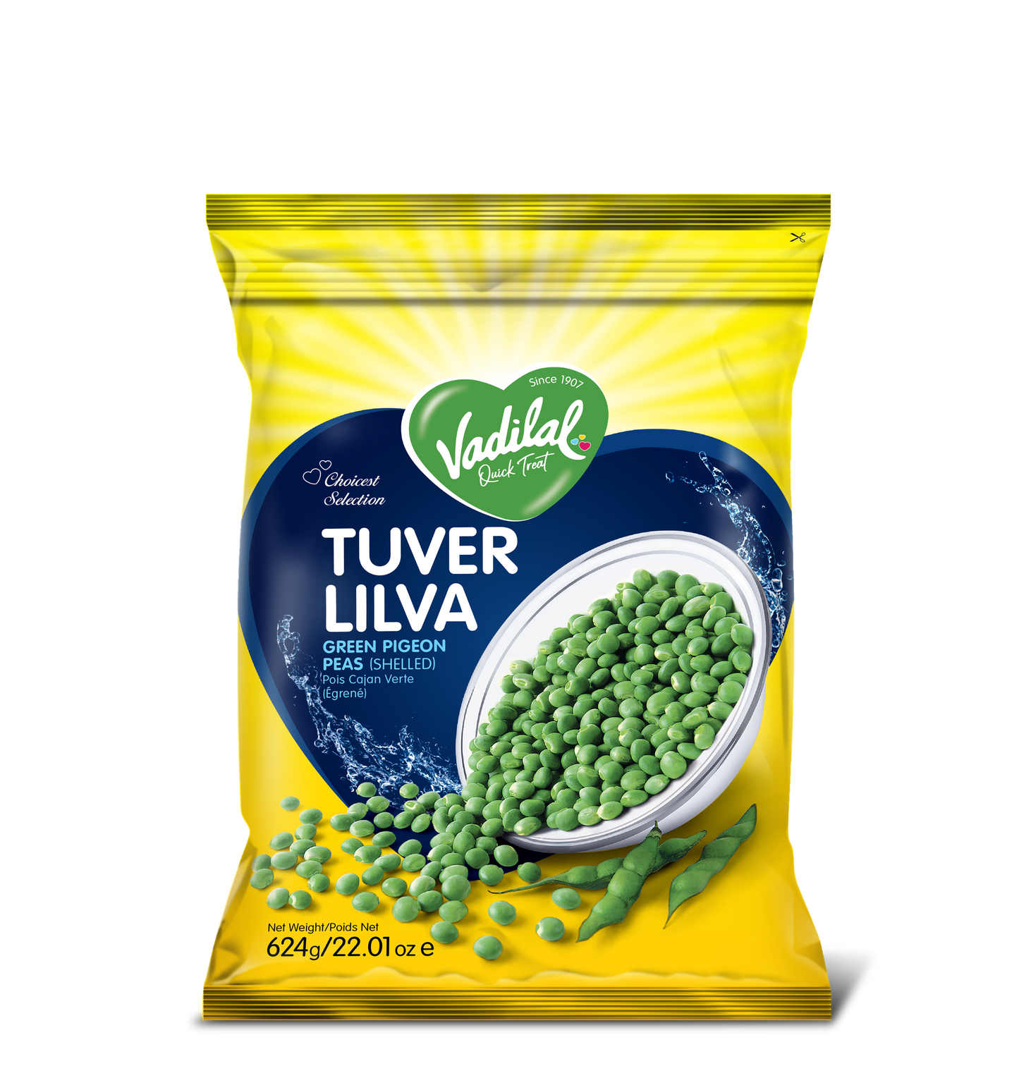 Vadilal Tuver Lilva 624 g