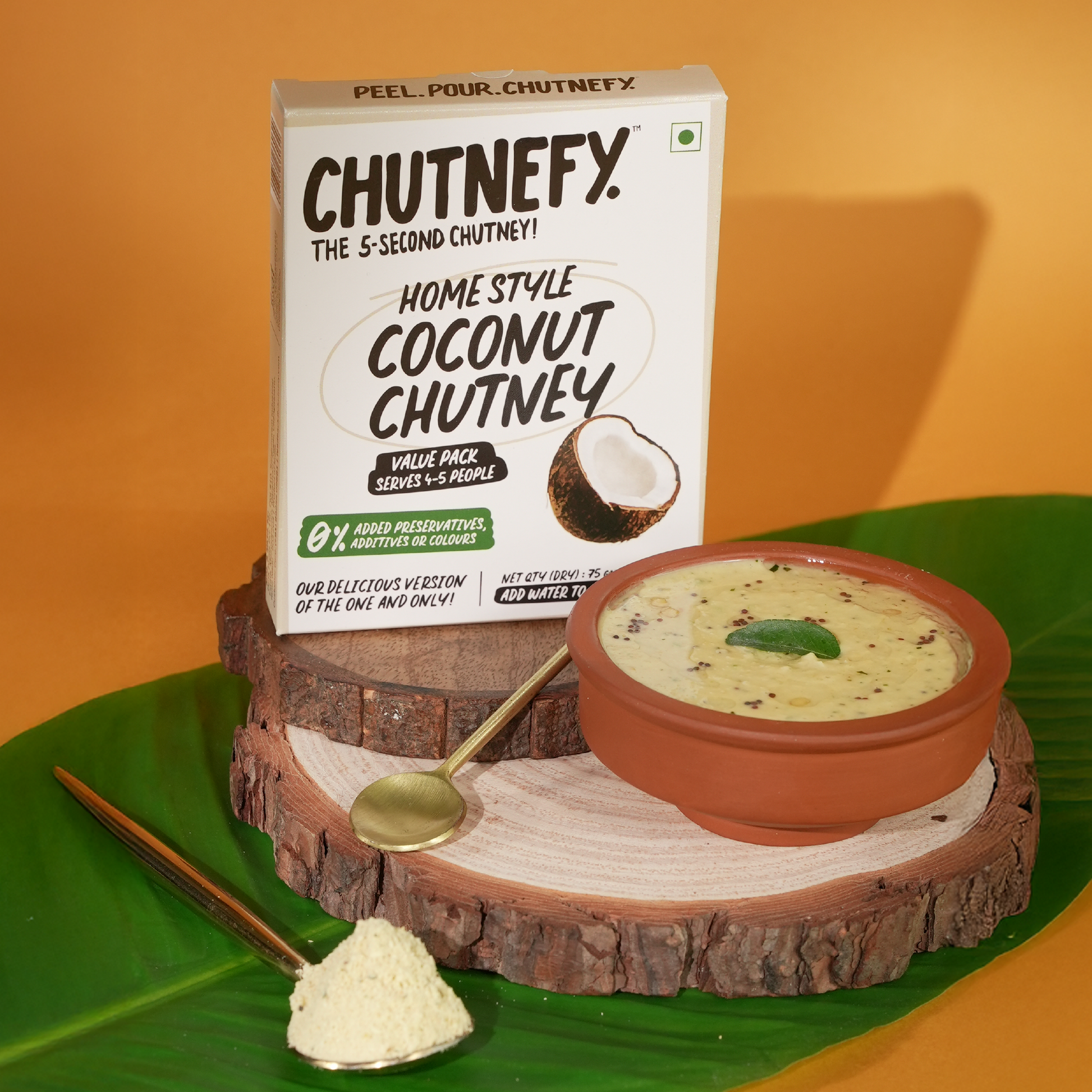 Aawin Coconut Chutney Hot&Spicy 240 g