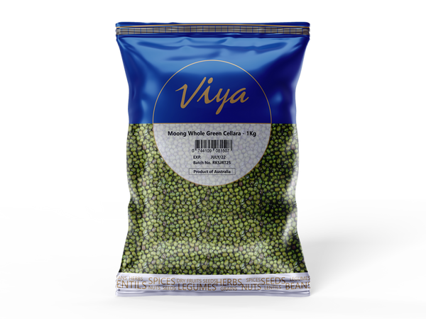 Viya Moong Whole Green Cellara - 1 kg