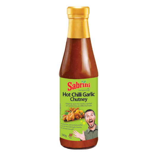 Sabrini Hot Chilli Garlic Chutney 340 g