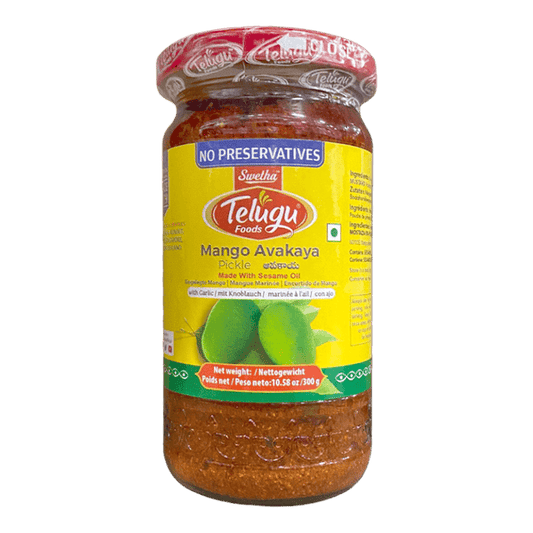 Telugu Mango Avakaya Pickle With Garlic 300 g