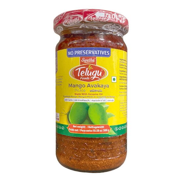Telugu Mango Avakaya Pickle With Garlic 300 g