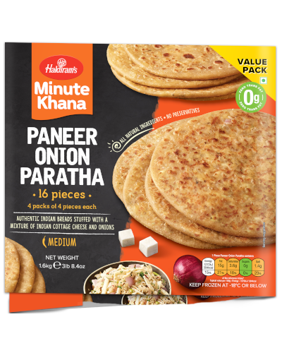 Haldiram'S Paneer Onion Paratha 1.6 Kg