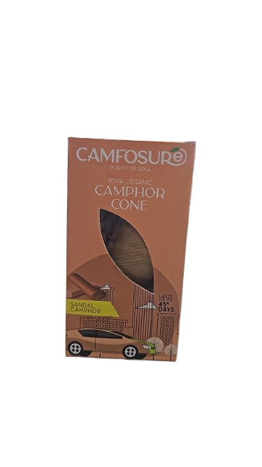Camfosure Sandal Camphor Cone 60g - Air Freshener available online from India in Sydney