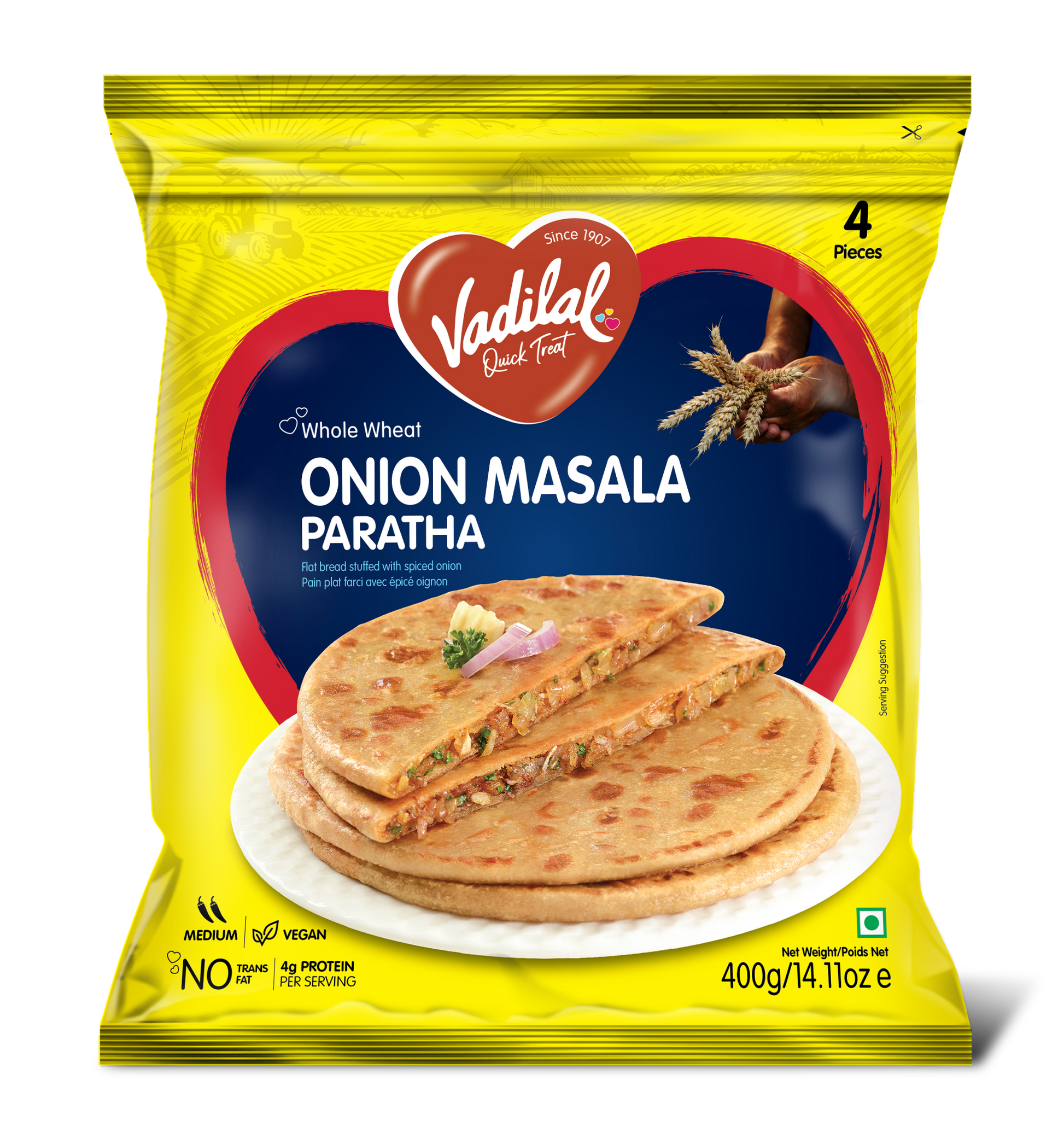 Vadilal Onion Masala Paratha 400 g