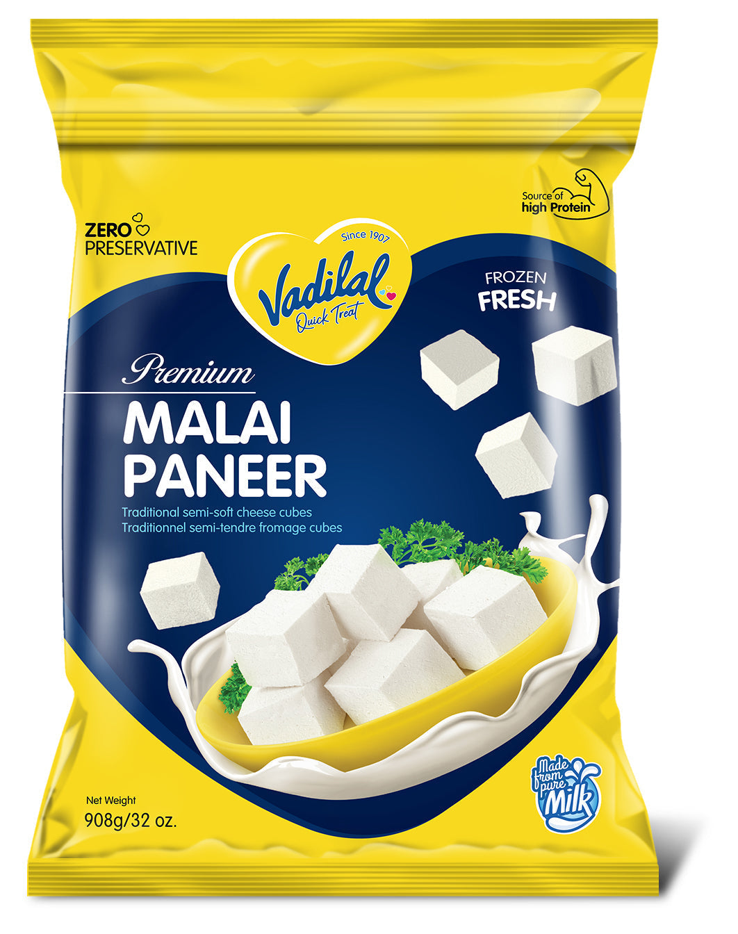 Vadilal Malai Paneer 908 G