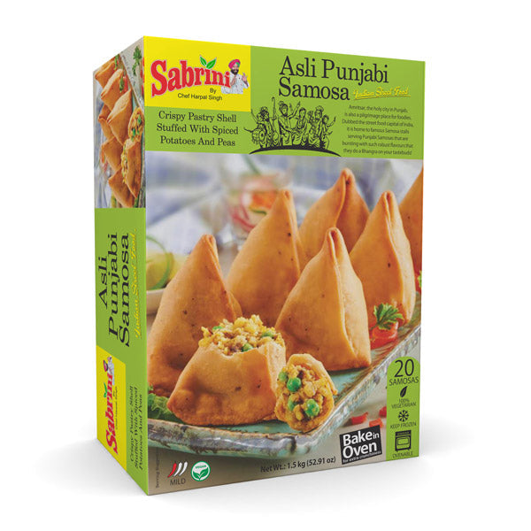 Sabrini Asli Punjabi Samosa Hot & Spicy 1.5 kg(20 Pieces)