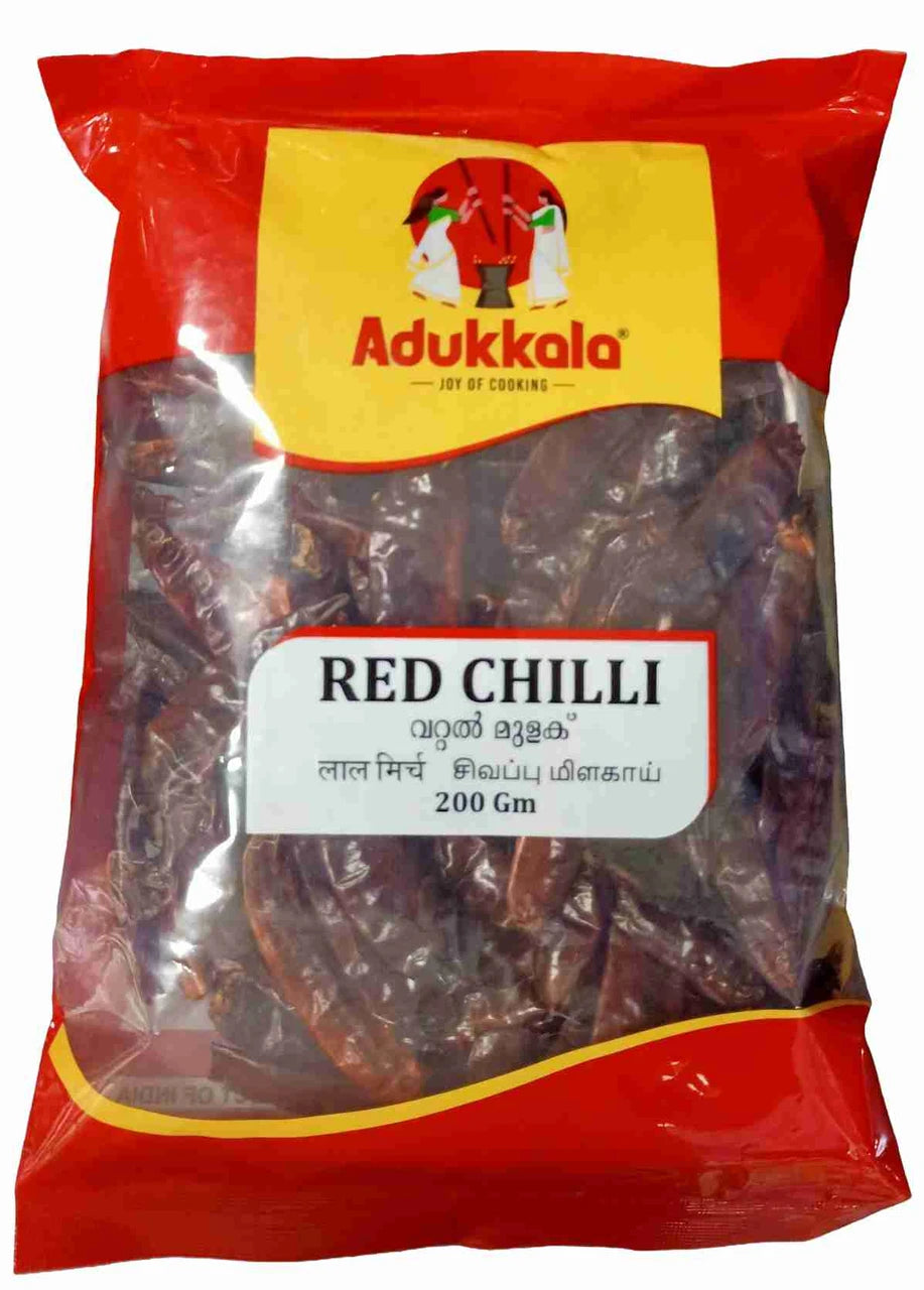 Adukkala Red Chilli Whole 200g