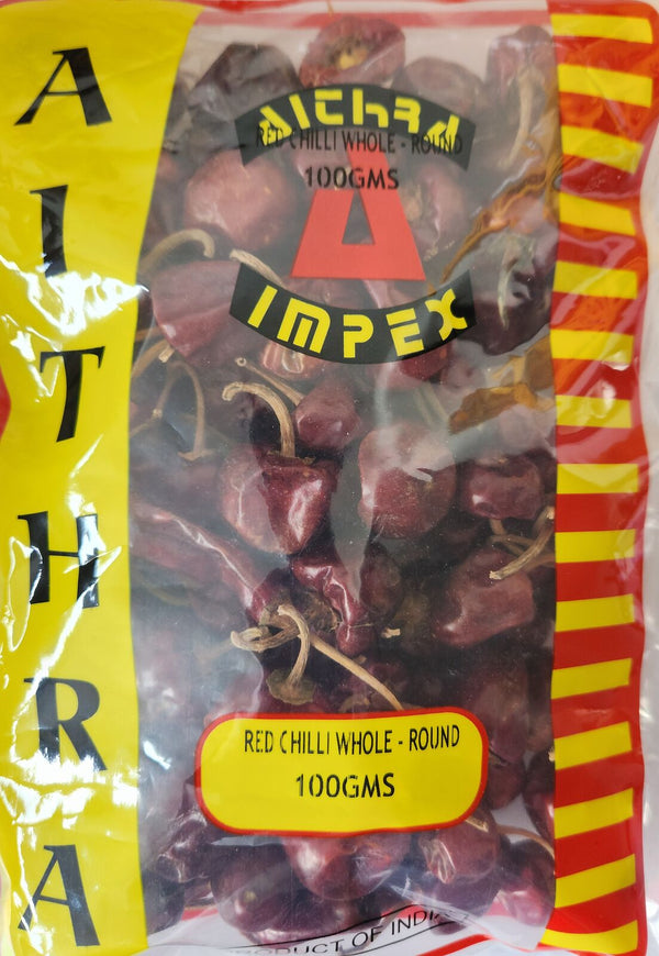 Aithra Red Chilli Whole Round 100 g