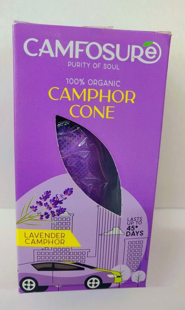 Camfosure Lavender Camphor Cone 60g - Air Freshener available online from India in Sydney