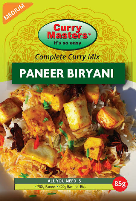 Curry Masters Paneer Biryani 85g