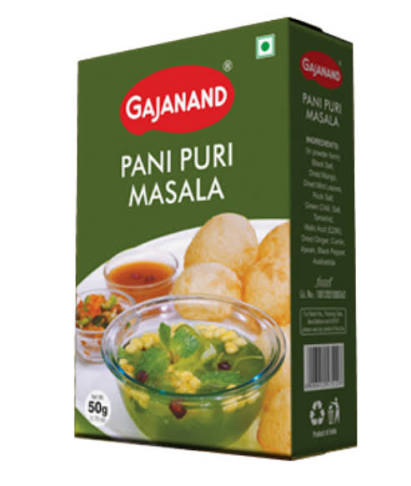 Gajanand Pani Puri Masala 50g