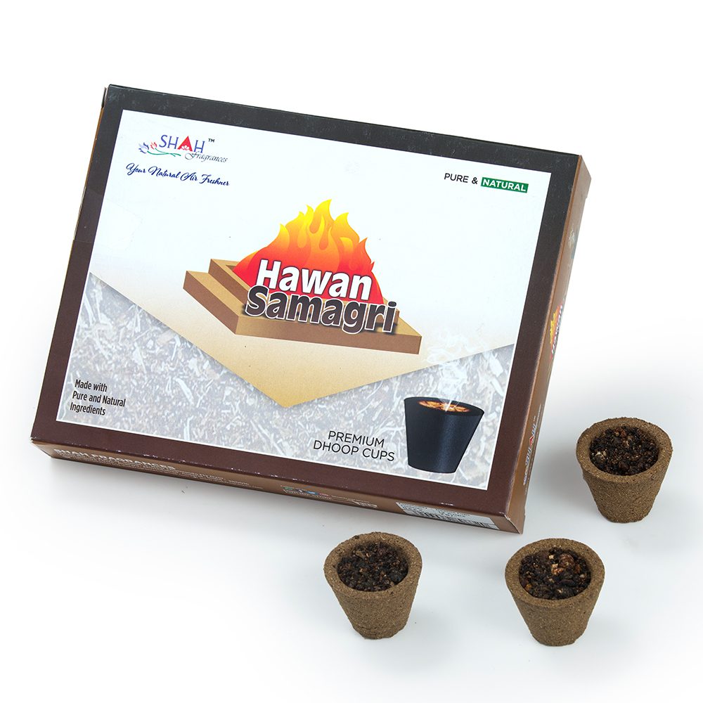 Shah Hawan Samagri Premium Dhoop Cups 12pcs available online from India in Sydney