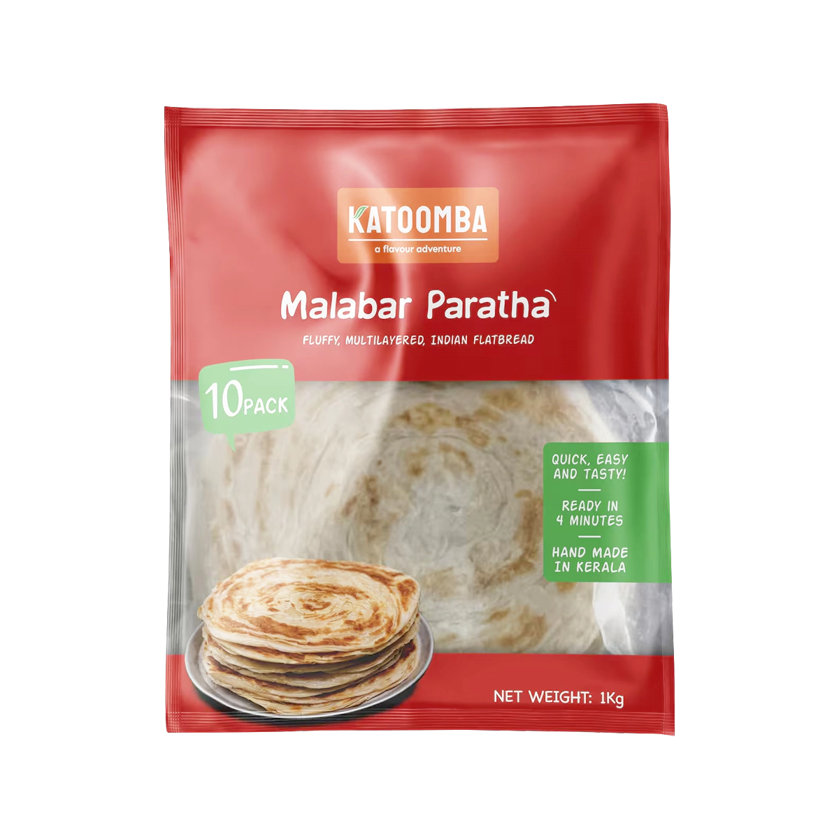 Katoomba Malabar Paratha Wrap 125g X 10pc
