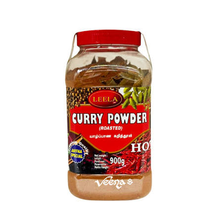 Leela Curry Powder Roasted Hot 900g