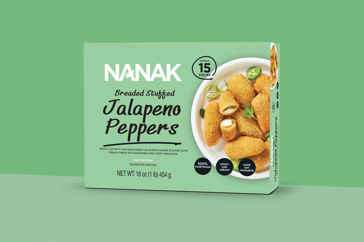 Nanak Breaded Stuffed Jalapeno Peppers 454g