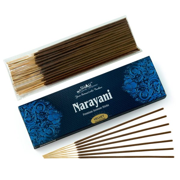 Shah Narayani Velvet Incense Sticks 90g available online from India in Sydney