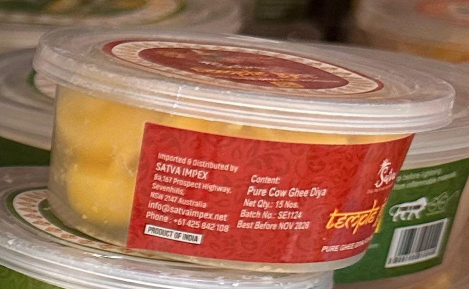 Satva Teerple Jyot Pure Cow Ghee Diya 15pcs