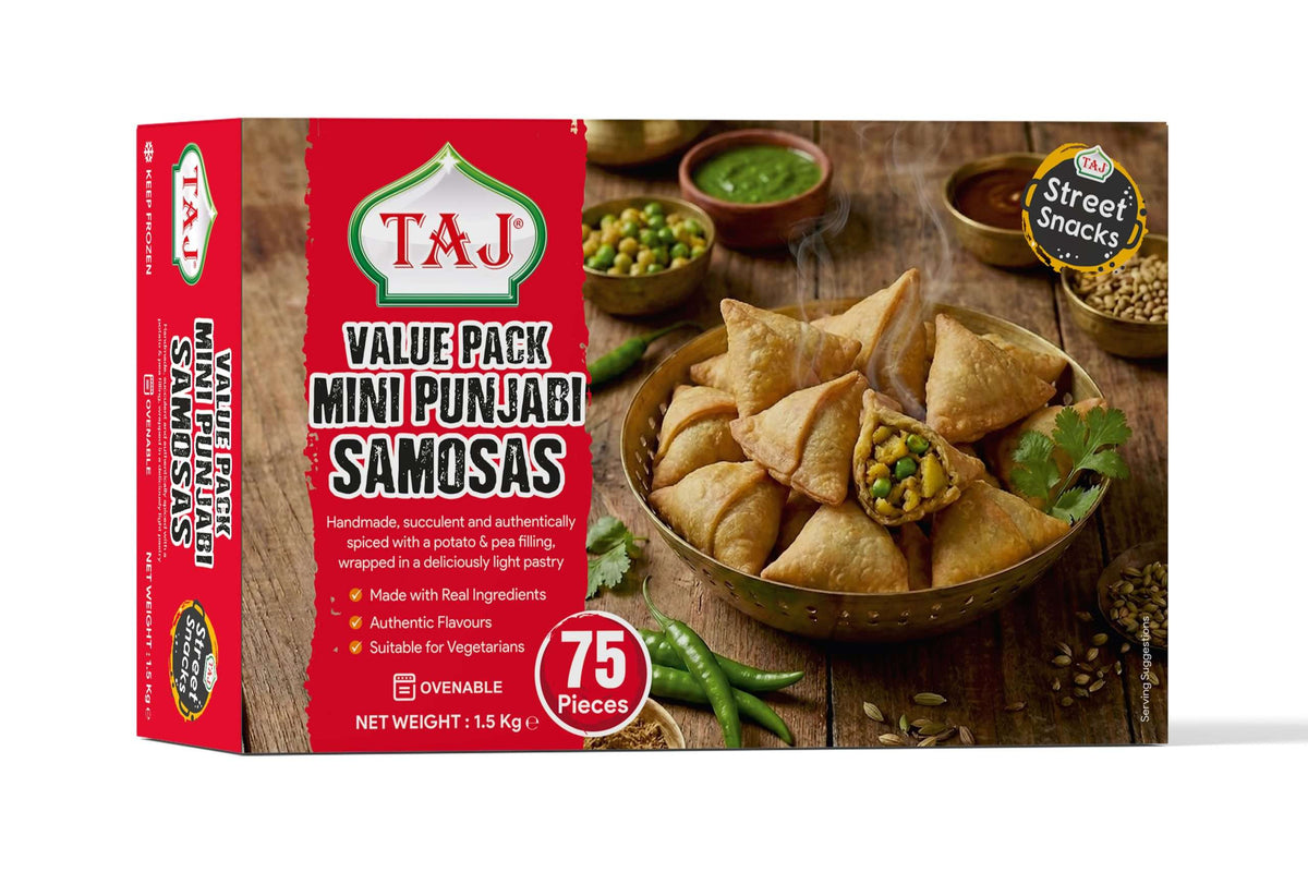 Taj Punjabi Samosa Hot 75g X 25 Pc