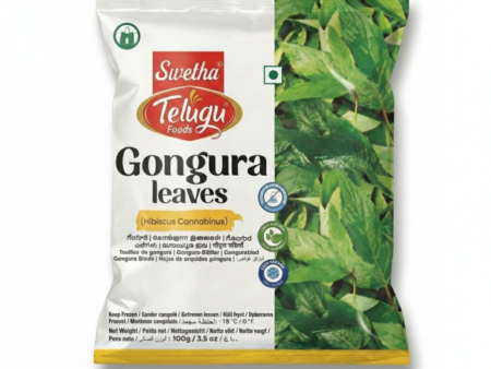 Telugu Gongura Leaves 100g frozen sorrel leaves pack
