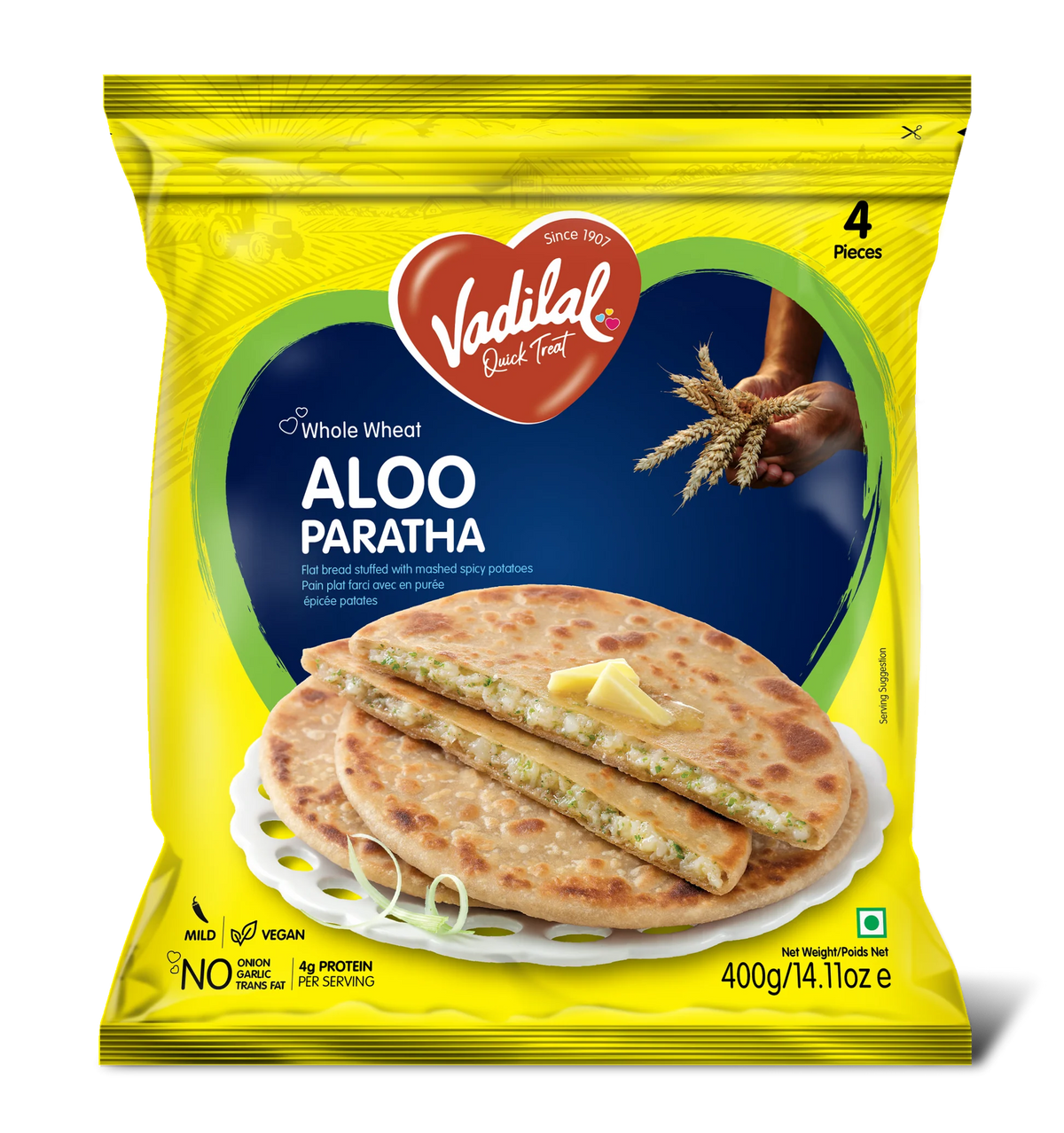 Vadilal Aloo Paratha 400 Gm