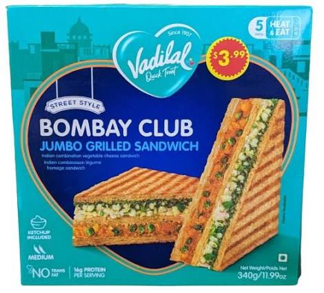 Vadilal Bombay Club Sandwich 340g