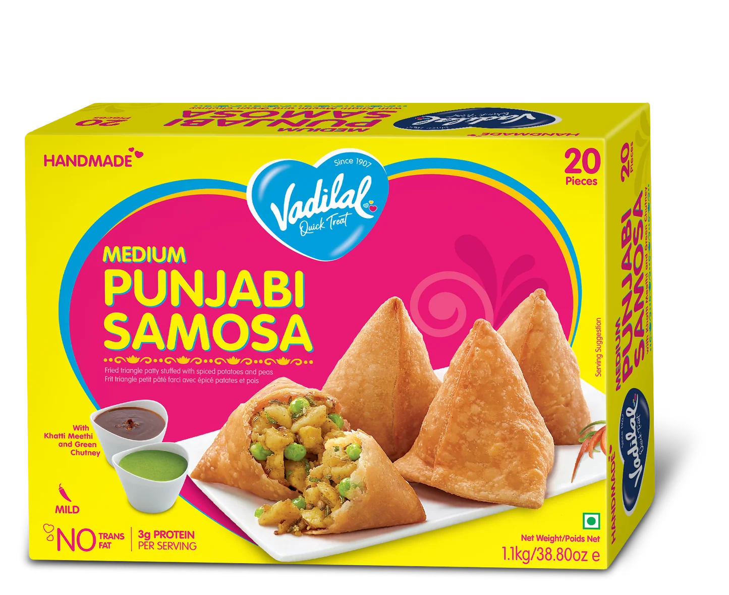 Vadilal Medium Punjabi Samosa 1000g