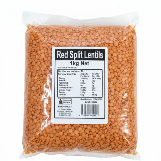 Lentils – Red Split (1kg)