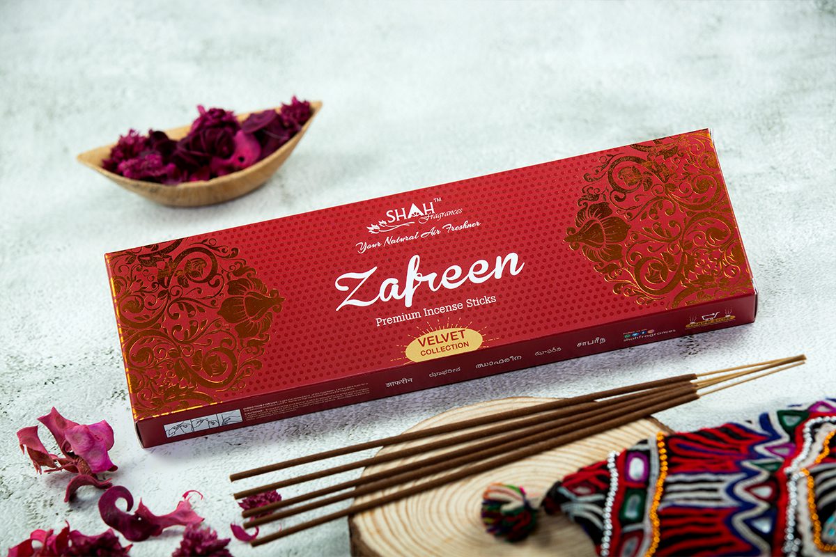 Shah Zafreen Velvet Incense Sticks 100g available online from India in Sydney