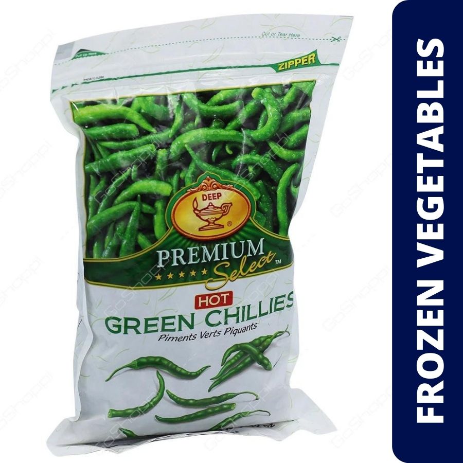 Deep Hot Green Chillies 340 g