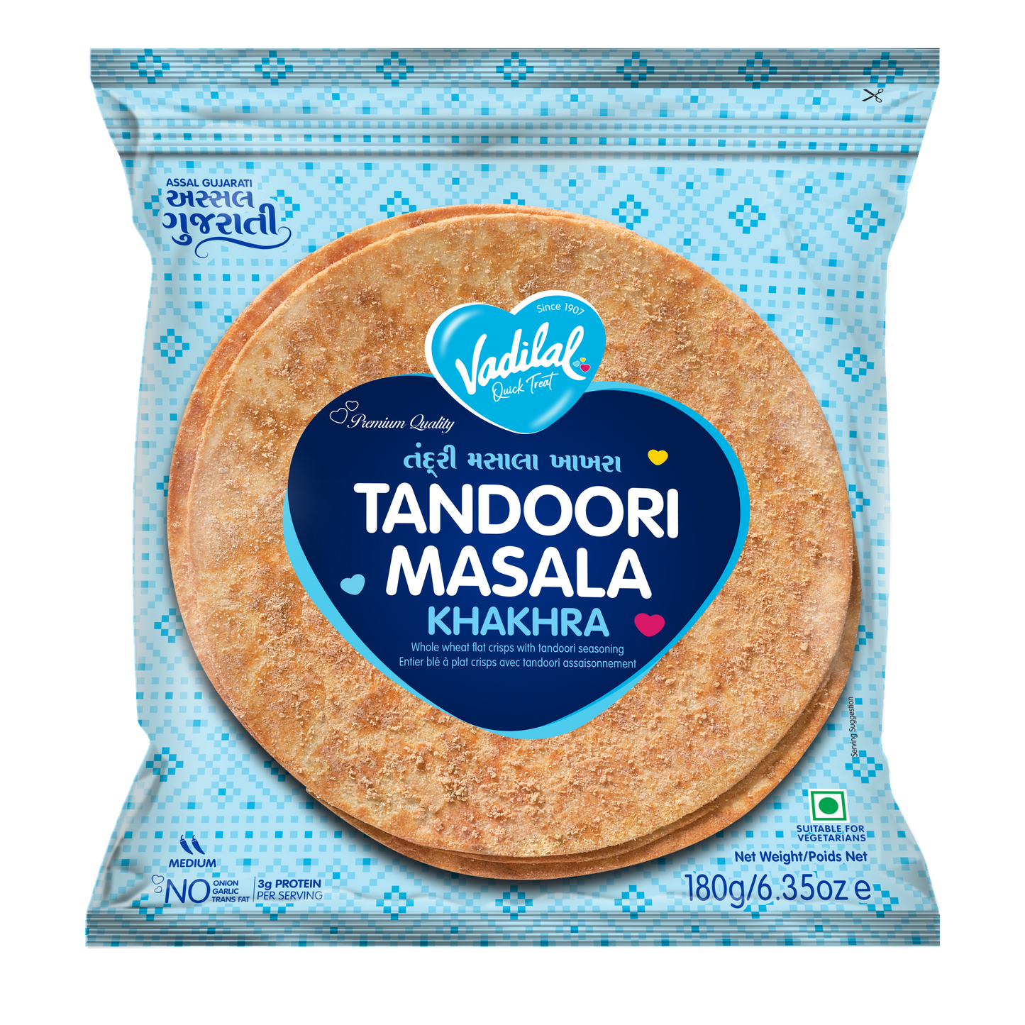 Vadilal Tandoori Masala Khakhra 180 g