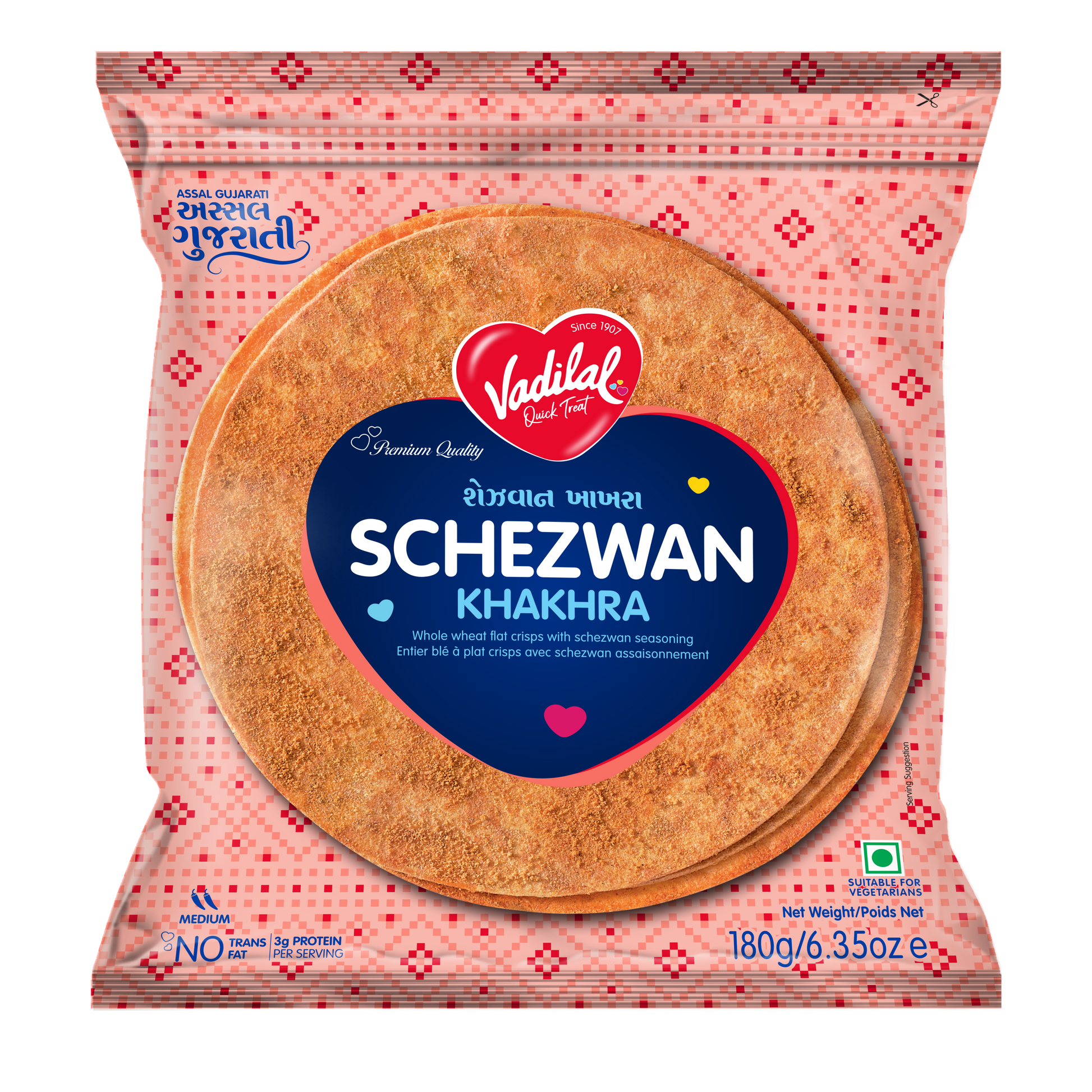 Vadilal Schezwan Khakhra 180 g