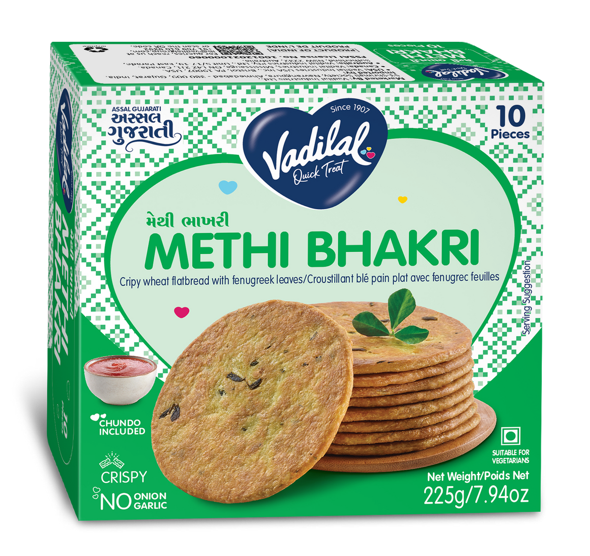 Vadilal Methi Bhakri 225 g