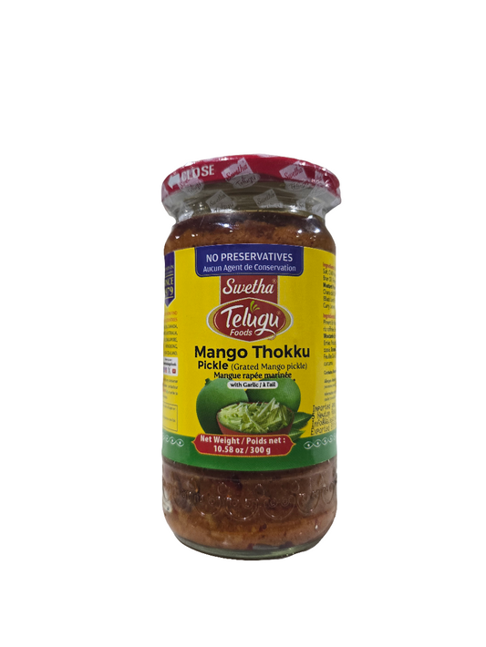 Telugu Mango Thokku Pickle With Garlic 300 g